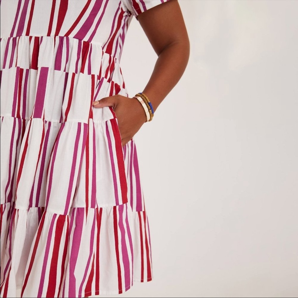 Anthropologie Anwen Tiered Tunic Dress Medium - Picture 3 of 8
